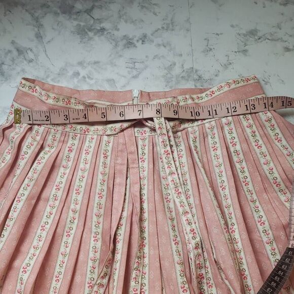 Vintage Enzian Trachter Floral Pink Skirt  Made in Germany - Picture 6 of 14